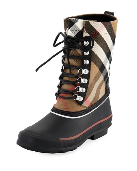 rowlette mid-calf rain boots burberry|burberry rain jacket women.